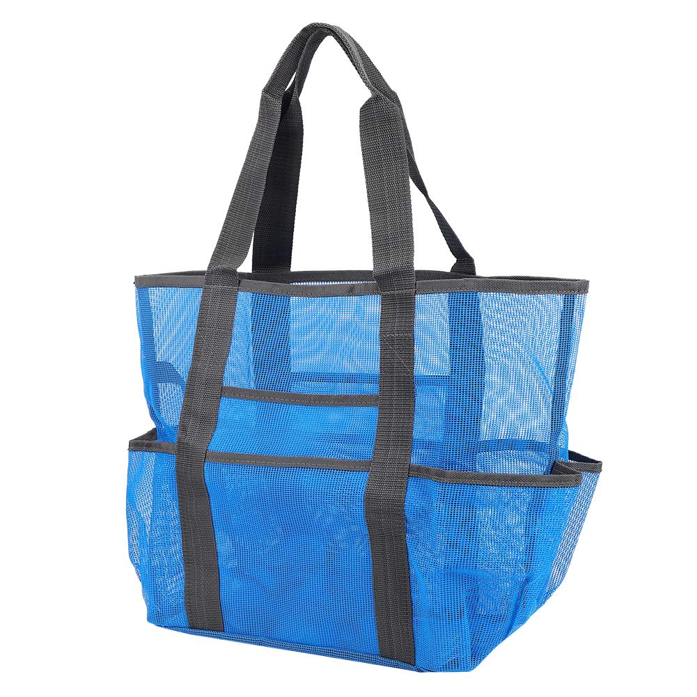Sandbeach Mesh Storage Bag with Additional Pouch - 344g Lightweight Washable Beach Bag for Sand, Hot Springs & Travel - Perfect for Beach Trips, Swimming, and Outdoor Adventures