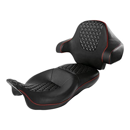 Seat + Backrest Black Red2