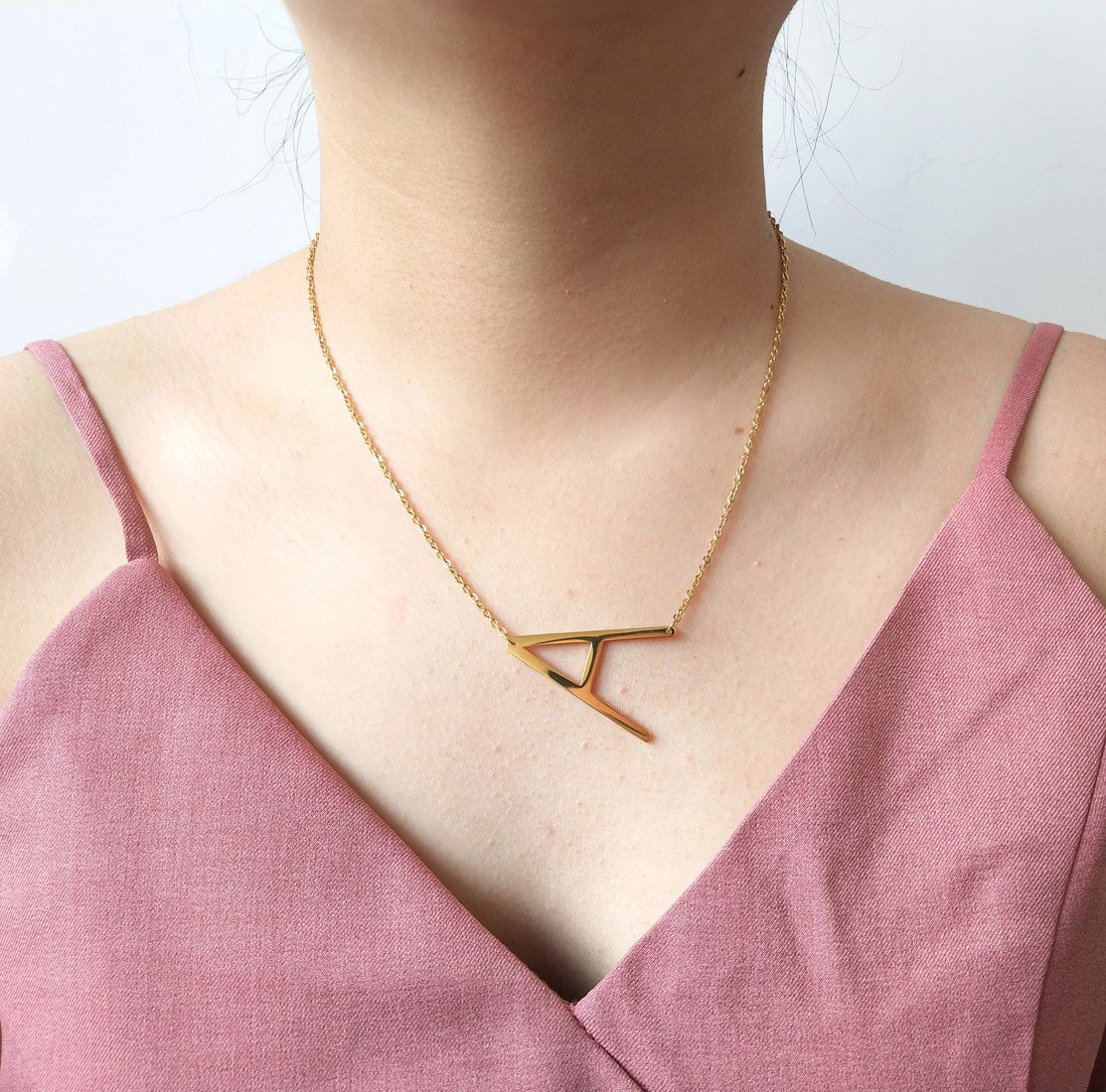 Personalized Initial Necklace - A to Z Alphabet Letter Charm Necklace for Women, Custom Name Jewelry Gift for Her | Perfect for Birthdays, Anniversaries, and Everyday Wear