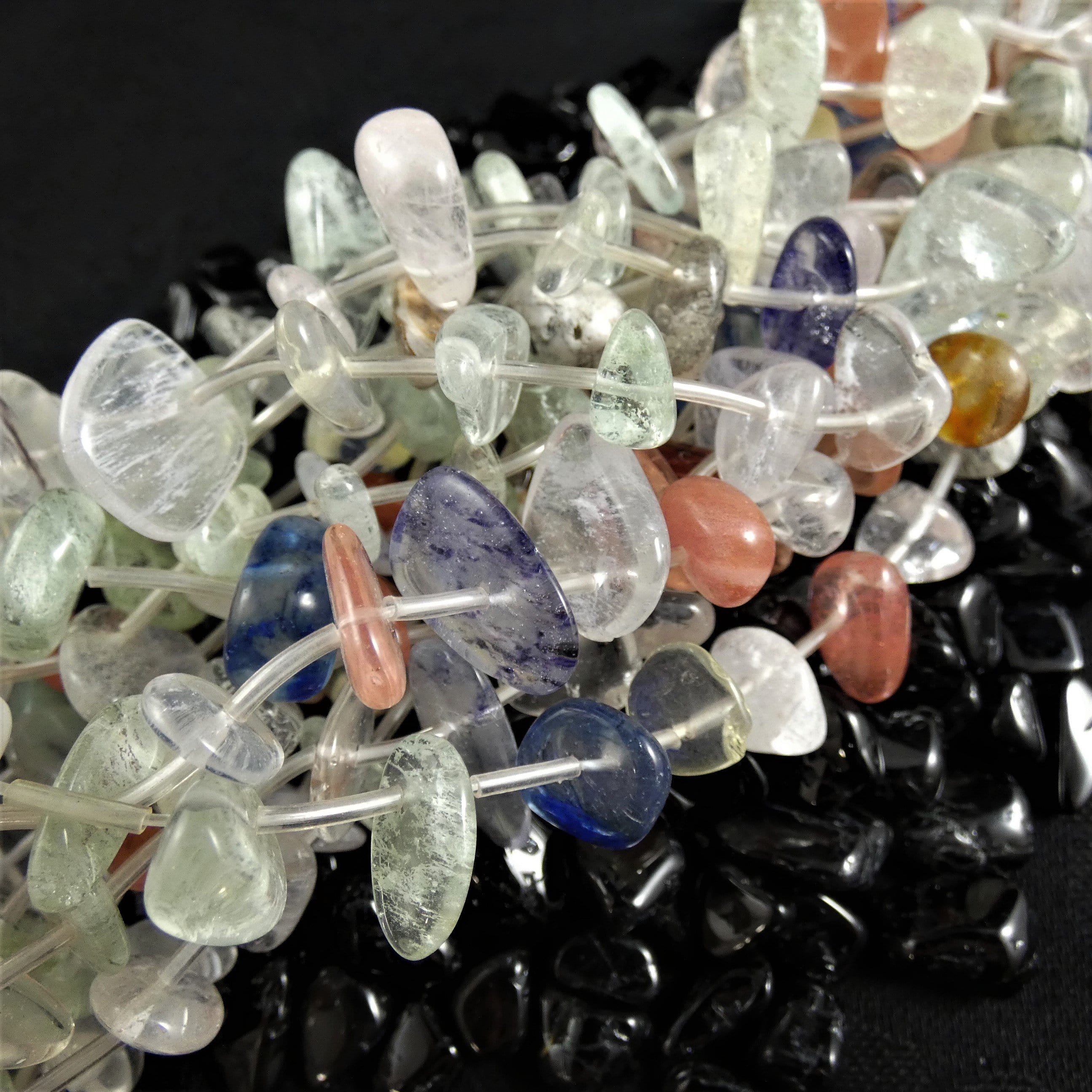 Natural Crackled Quartz Bead Strands for Jewelry Making - DIY Bracelet, Necklace & Craft Supplies - Perfect for Boho, Healing Crystal & Spiritual Jewelry Designs