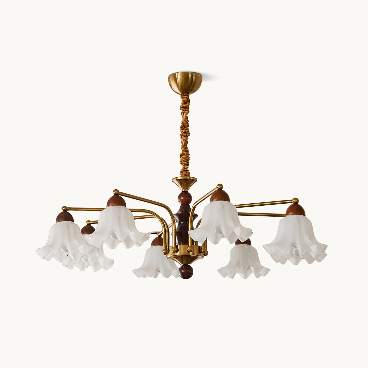 Elegant Blossom Flowers Chandelier - Floral Crystal Ceiling Light Fixture for Dining Room, Bedroom & Living Room Decor