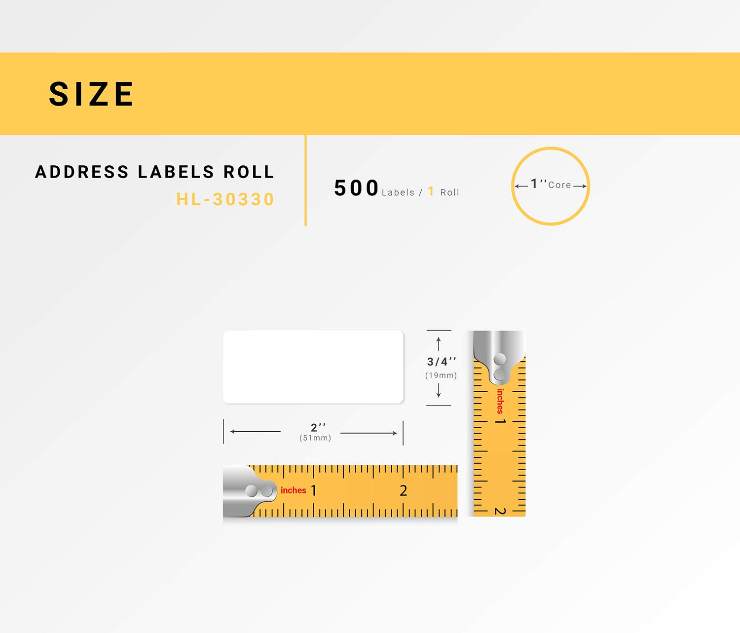 HOUSELABELS Compatible DYMO 30330 Address Labels (3/4