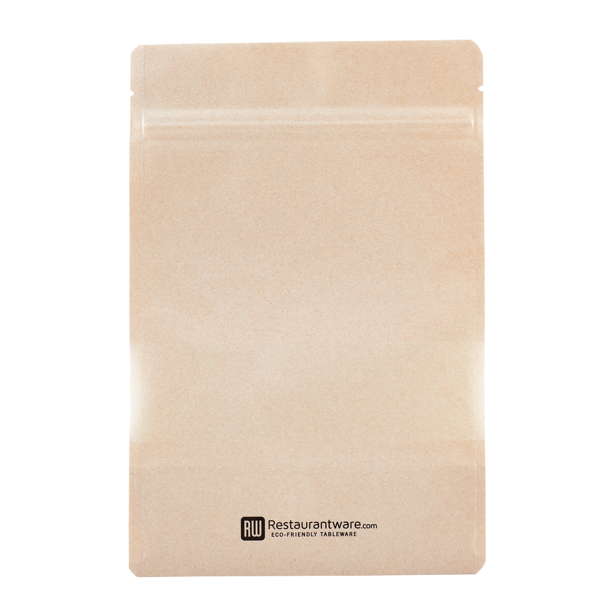 Kraft Plastic Large Window Bags with Heat Sealable Feature - 9 x 6 x 1.5 Inches - Pack of 100 - Perfect for Bakery, Coffee Beans & Retail Packaging