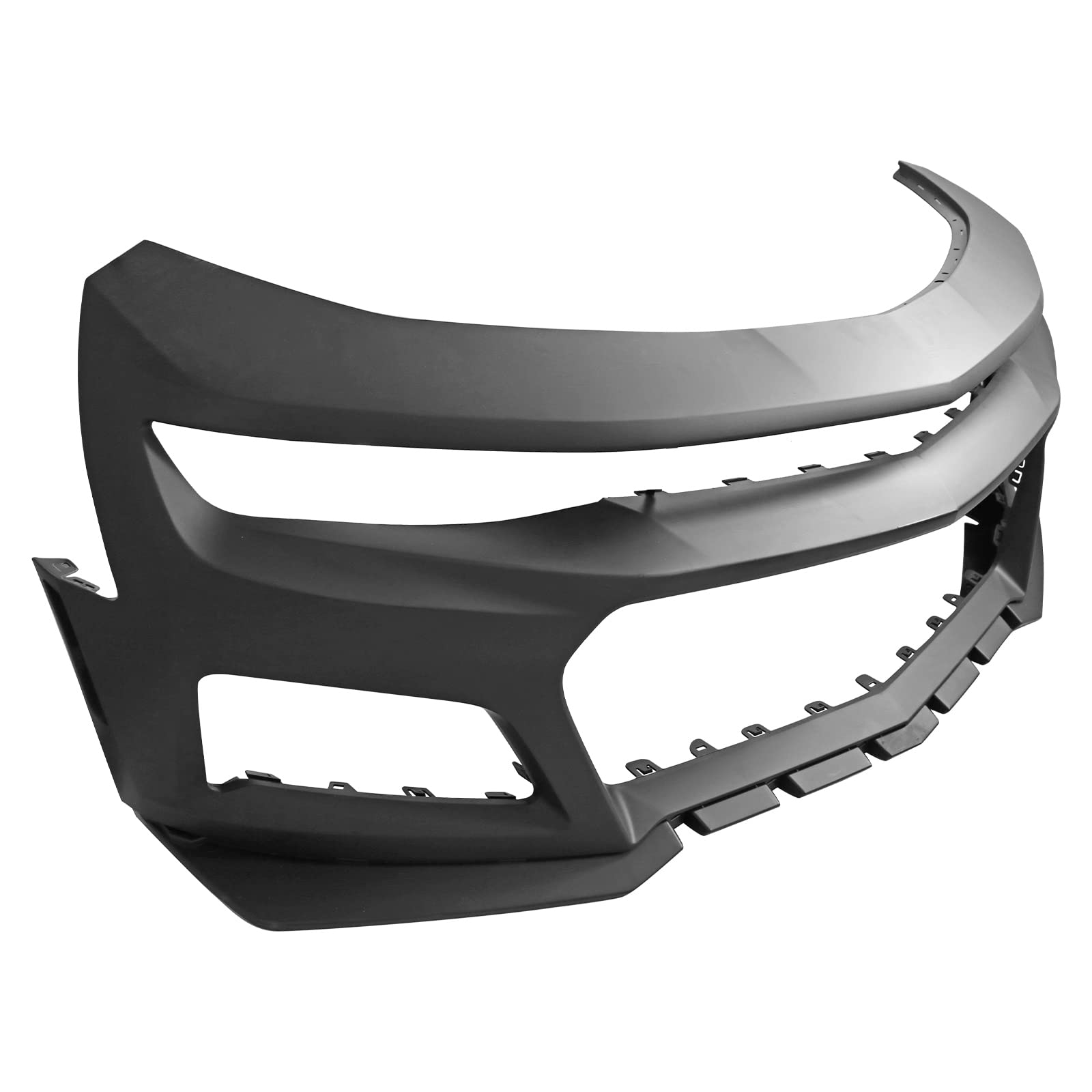 Freemotor802 Front Bumper for 2019-2024 Chevy Camaro - ZL1 1LE Style PP Replacement (Unpainted Black) - Perfect for Upgrades & Protection
