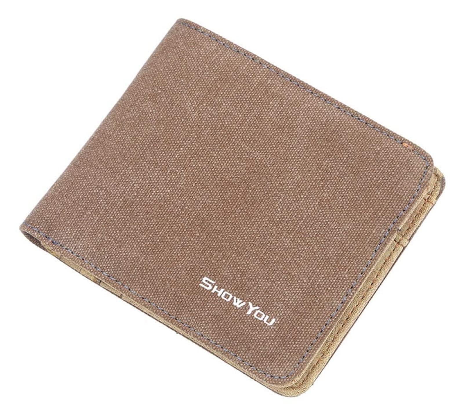 XORS Vintage Men's Canvas Wallet - Slim RFID Blocking Bifold Wallet for Cash, Credit Cards & ID - Perfect for Travel, Business & Everyday Use