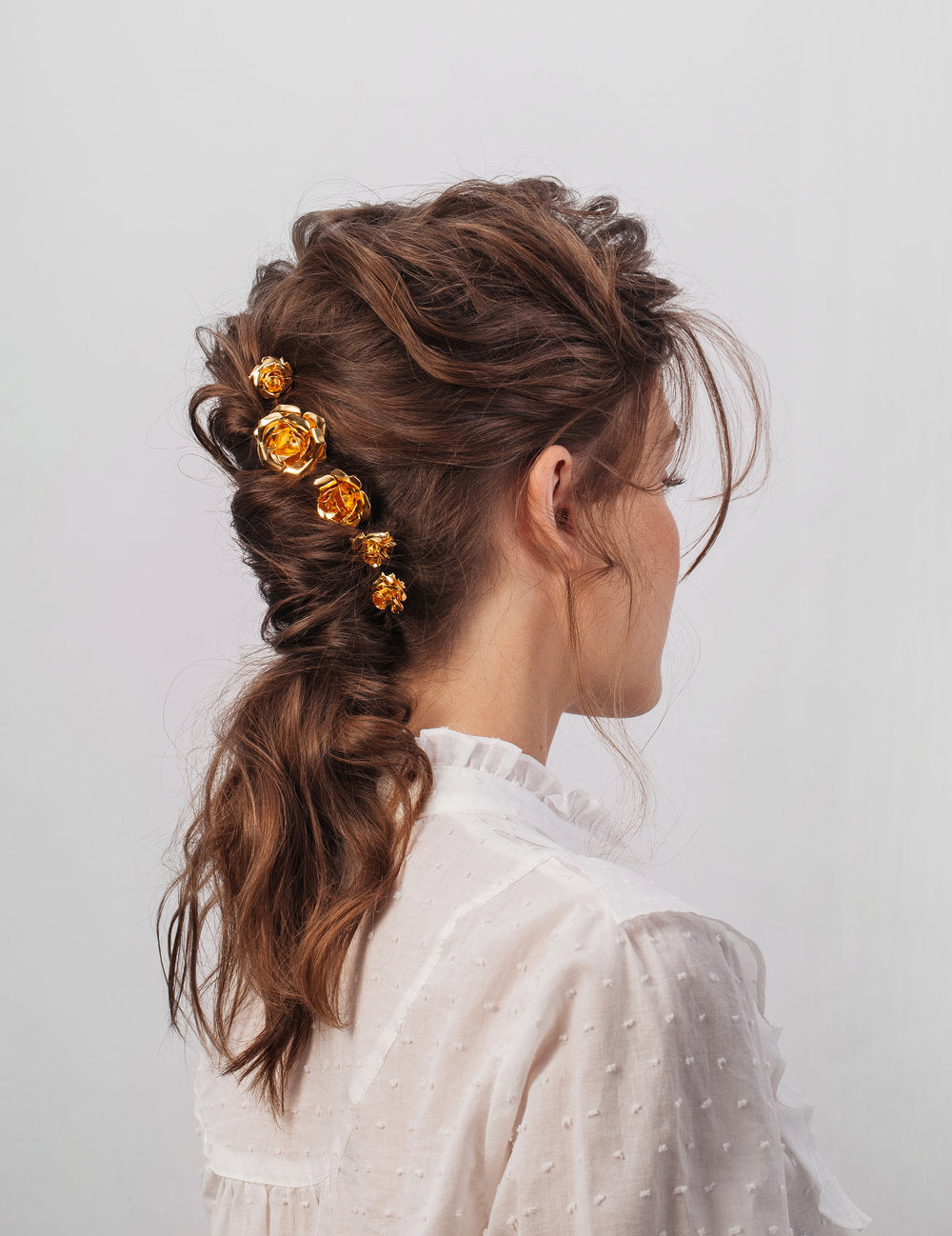 Field of Roses Bobby Pins Set - Floral Hair Clips for Women & Girls - Perfect for Weddings, Parties & Everyday Styling