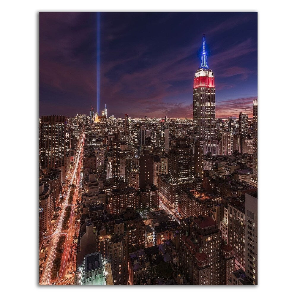 9/11 New York by Bruce Getty - Premium Canvas Print Ready to Hang - Wall Art for Living Room, Office & Home Decor