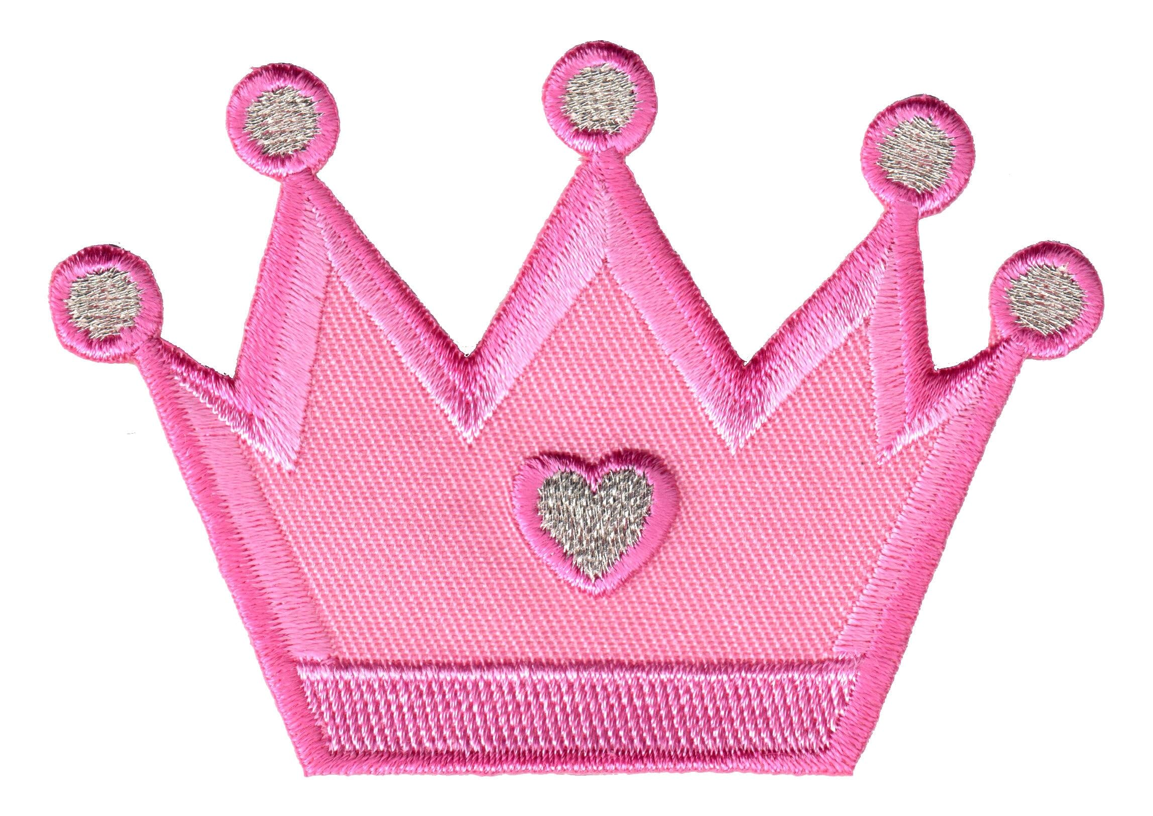 Royal Princess Crown Iron On & Sew On Applique Patch for Kids - Perfect for Costumes, DIY Crafts, and Dress Up Play