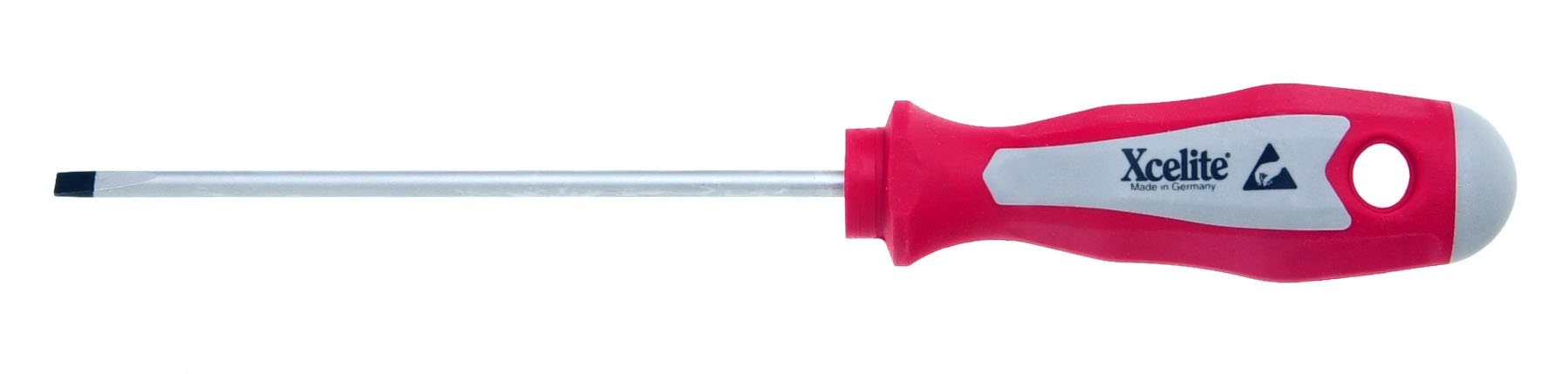 Xcelite XPE184 Chrome Molybdenum Steel Slotted Round Blade Electronics Screwdriver - 1/8