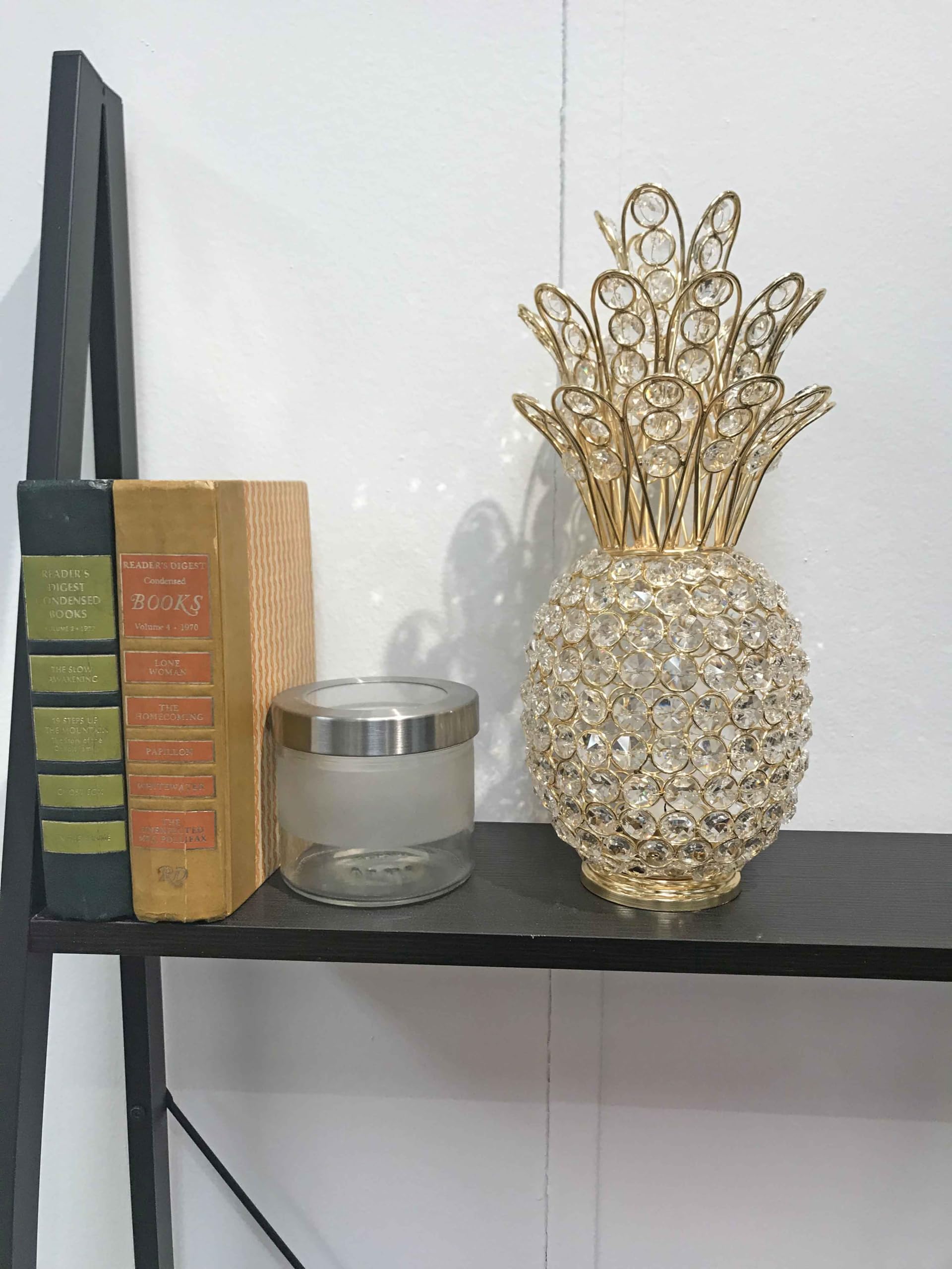 Crystal Gold Pineapple Decor - 12.5