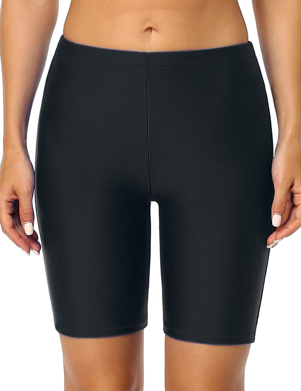 Hilor Women's UPF50+ Active Swim Shorts - Quick Dry Sports Board Shorts for Swimming, Surfing & Beach Workouts - Modest Swimsuit Bottoms for Women