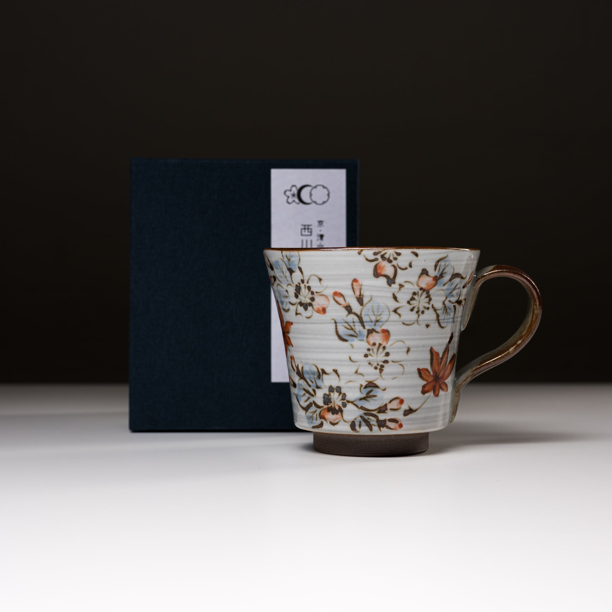 Handmade Kyoto Kiyomizu Ware Ceramic Mug - Traditional Japanese Unkin Design - Perfect for Tea, Coffee & Home Decor