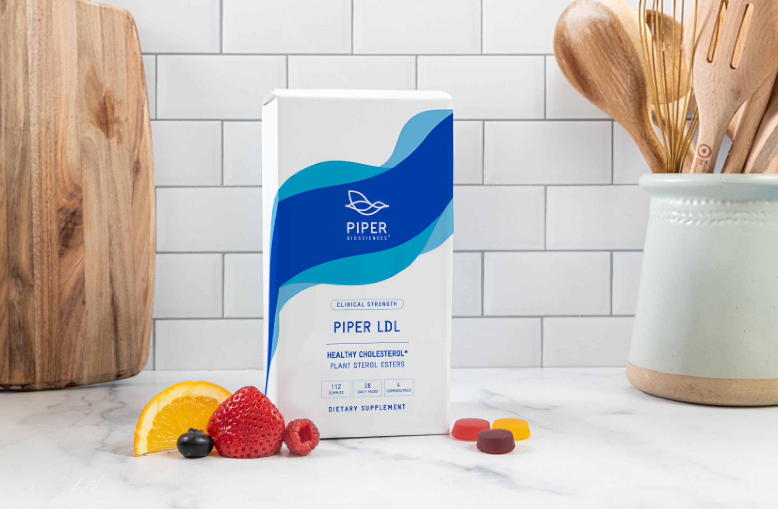 Piper Biosciences Plant Sterol Gummies for Cholesterol Support - 224 Gummies (2 Boxes) | Natural Cholesterol Supplement with Plant Sterols | Perfect for Heart Health & Daily Wellness Routine