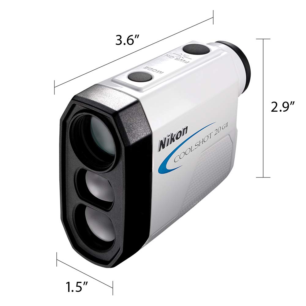 NIKON Coolshot 20 GII Golf Laser Rangefinder - Accurate Distance Measurement for Golfers | Perfect for Course Play & Tournament Practice