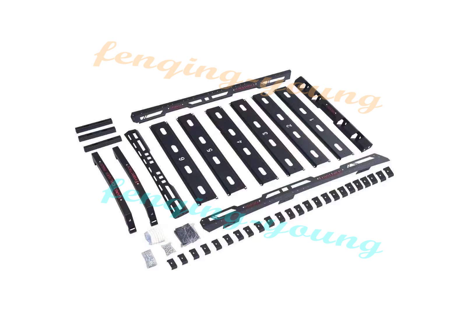 Fits Nissan Patrol Armada Y62 2010-2020 Heavy Duty Manganese Steel Roof Luggage Basket Cargo Rack - Perfect for Camping, Road Trips & Outdoor Adventures