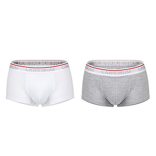 Bimgwuz Men's Boxer Briefs - Comfortable Low Waist Hip Thong Underwear with Camouflage Design, Lightweight & Quick Dry for Everyday Wear, Workout & Travel