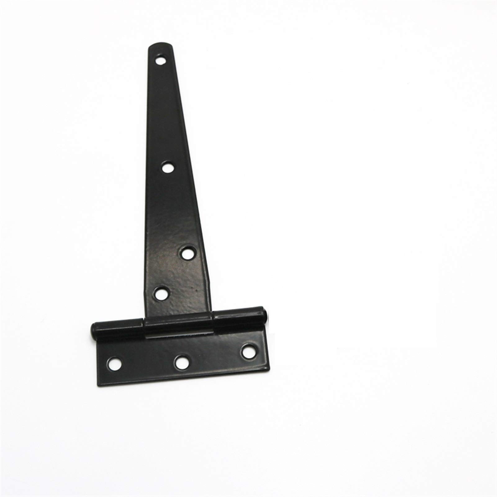 4 Inch Black T-Shape Triangle Door Hinge - Heavy Duty Cabinet, Shed, Wooden & Gate Hinges Hardware for Interior & Exterior Doors (Set of 1) - Perfect for Home, Garage, Barn & DIY Projects