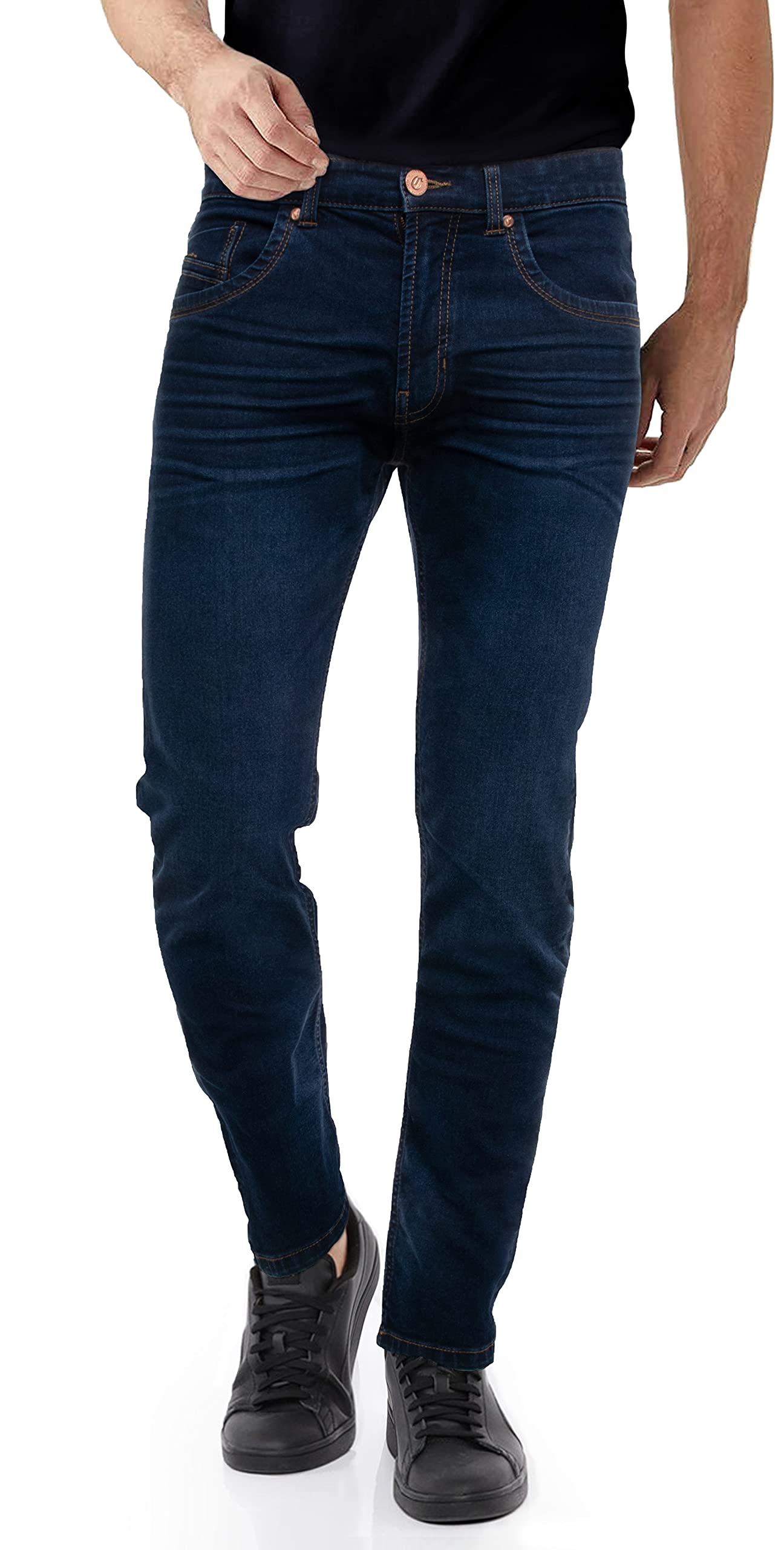 Azure Skinny Stretch Jeans for Men | Comfort Fit for Daily Wear