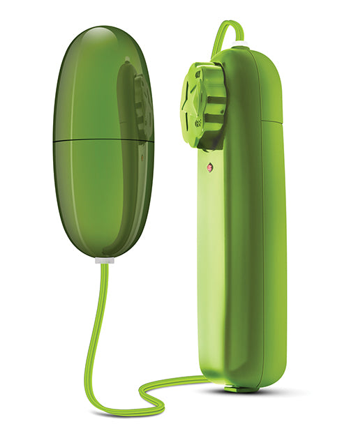 BYours Power Bullet Vibrator with Wired Remote Control - Lime Green Adult Toy for Couples Play & Solo Pleasure - Perfect for Bedroom Fun, Travel & Discreet Use