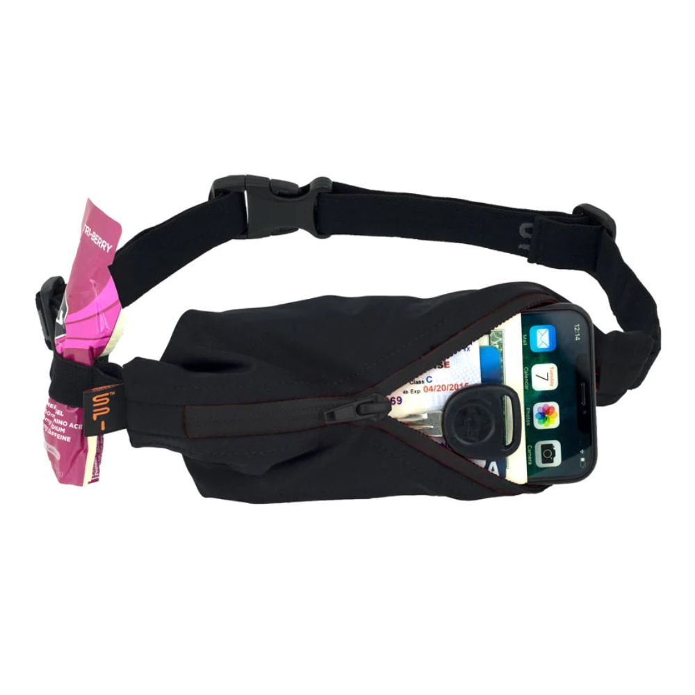 Spibelt Performance Series Running Belt - Lightweight & Water-Resistant Waist Pack for Jogging, Hiking, Travel - Secure Storage for Phone, Keys & Essentials