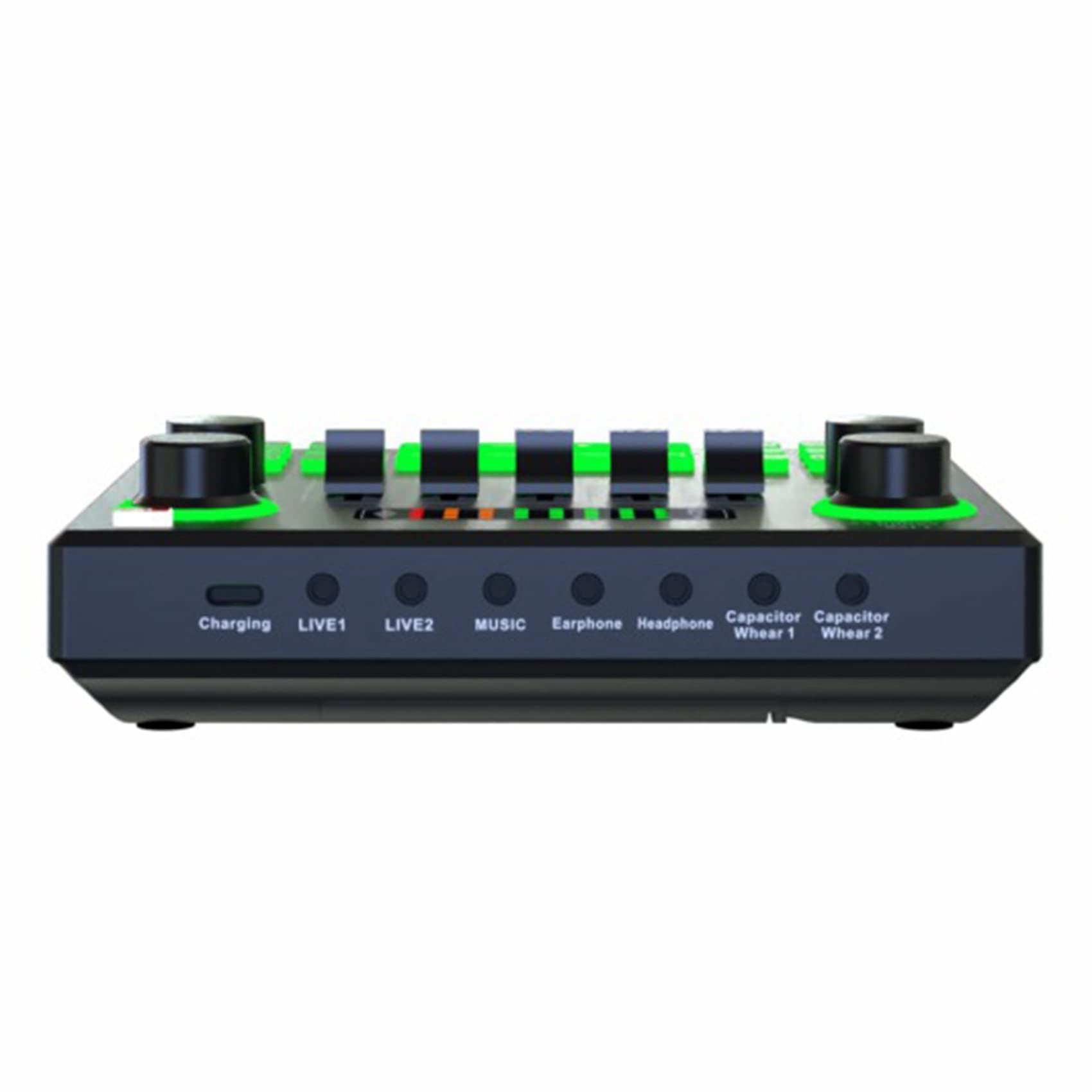 YKLHSOCNEG V9SJ External USB Sound Card - Professional Audio Mixer with Voice Changer for Live Streaming, Podcasting & Gaming (Compatible with PC, Phone & Computer) - Perfect for Twitch, YouTube & Discord Streaming