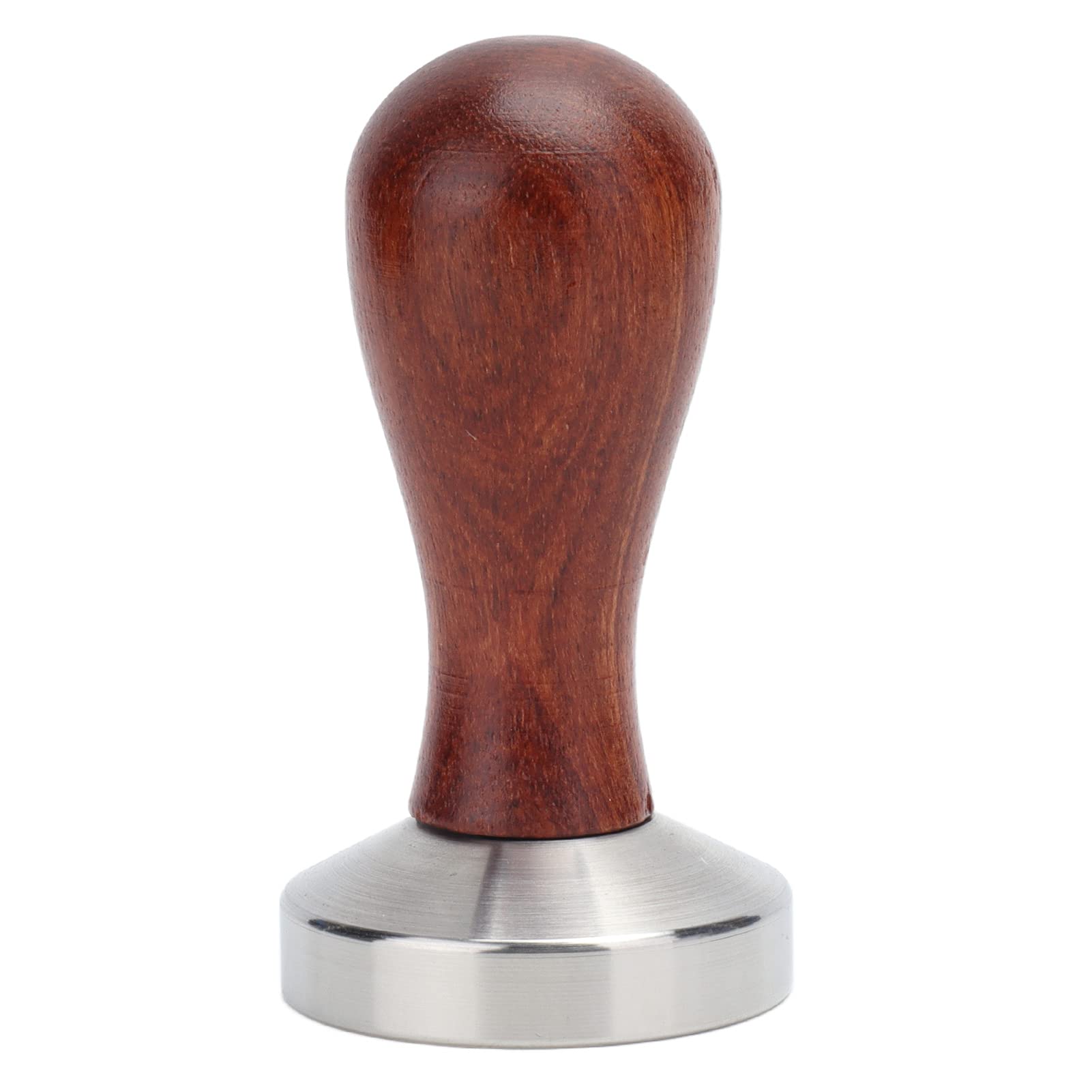 Premium 53mm Coffee Tamper with Wood Handle - Durable Espresso Powder Press for Baristas, Coffee Shops & Home Use - Perfect for Latte, Cappuccino & Espresso Brewing