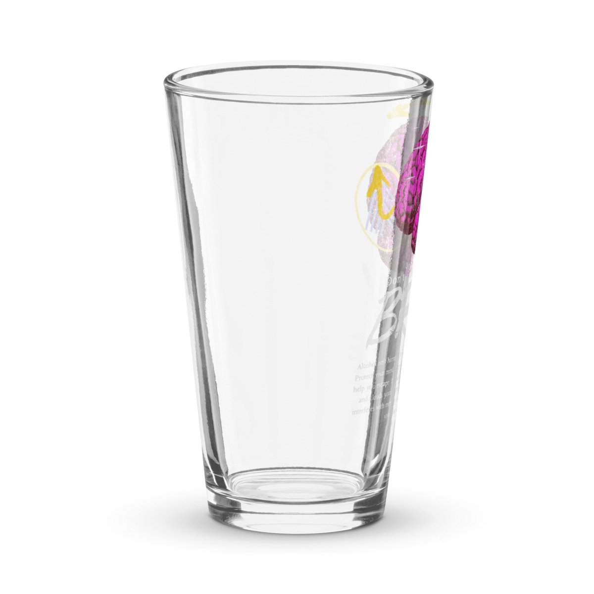 16 oz Recovery Pint Glass - BPA-Free & Dishwasher Safe Drinking Glass for Beer, Cocktails, and Smoothies - Perfect for Home Bars, Parties, and Everyday Use