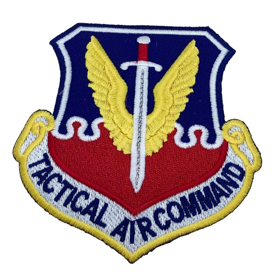 Tactical Air Command Patch with Plastic Backing - Military Emblem for Uniforms, Jackets & Caps - Perfect for Collectors, Veterans & Cosplay