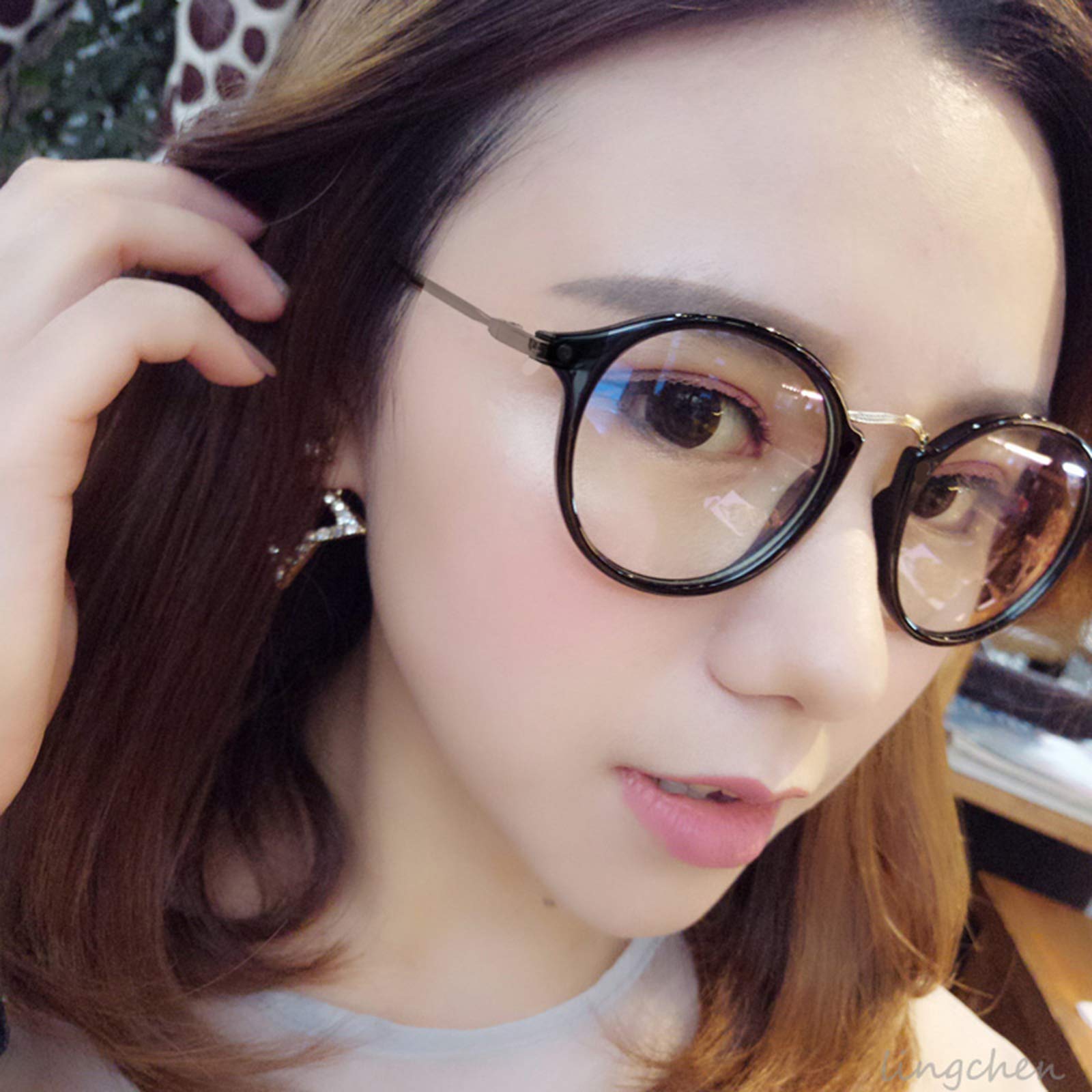 Blue Light Blocking Glasses for Women & Men - Retro Round Anti-Eyestrain Computer Gaming Glasses - UV Protection Glasses for Reading, Gaming, TV & Phone Use - Reduce Digital Eye Strain & Improve Sleep - Perfect for Office, Gaming & Nighttime Screen Use