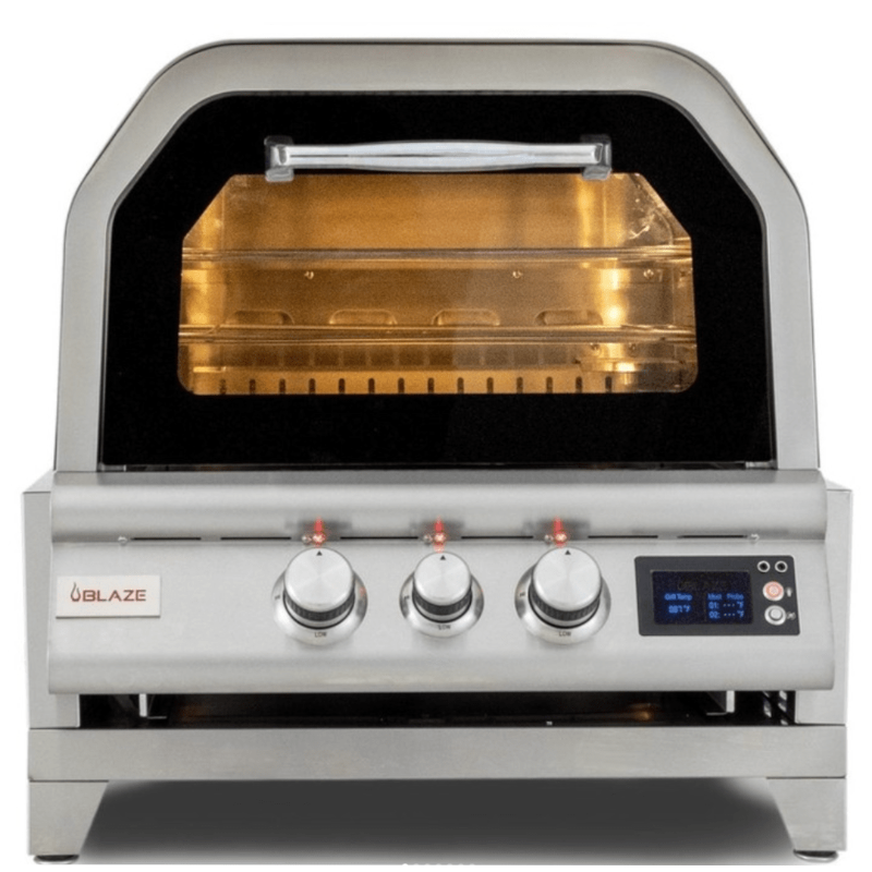 26 Inch Blaze Premium Gas Outdoor Pizza Oven with Rotisserie - Perfect for Backyard BBQs, Patio Parties & Outdoor Cooking