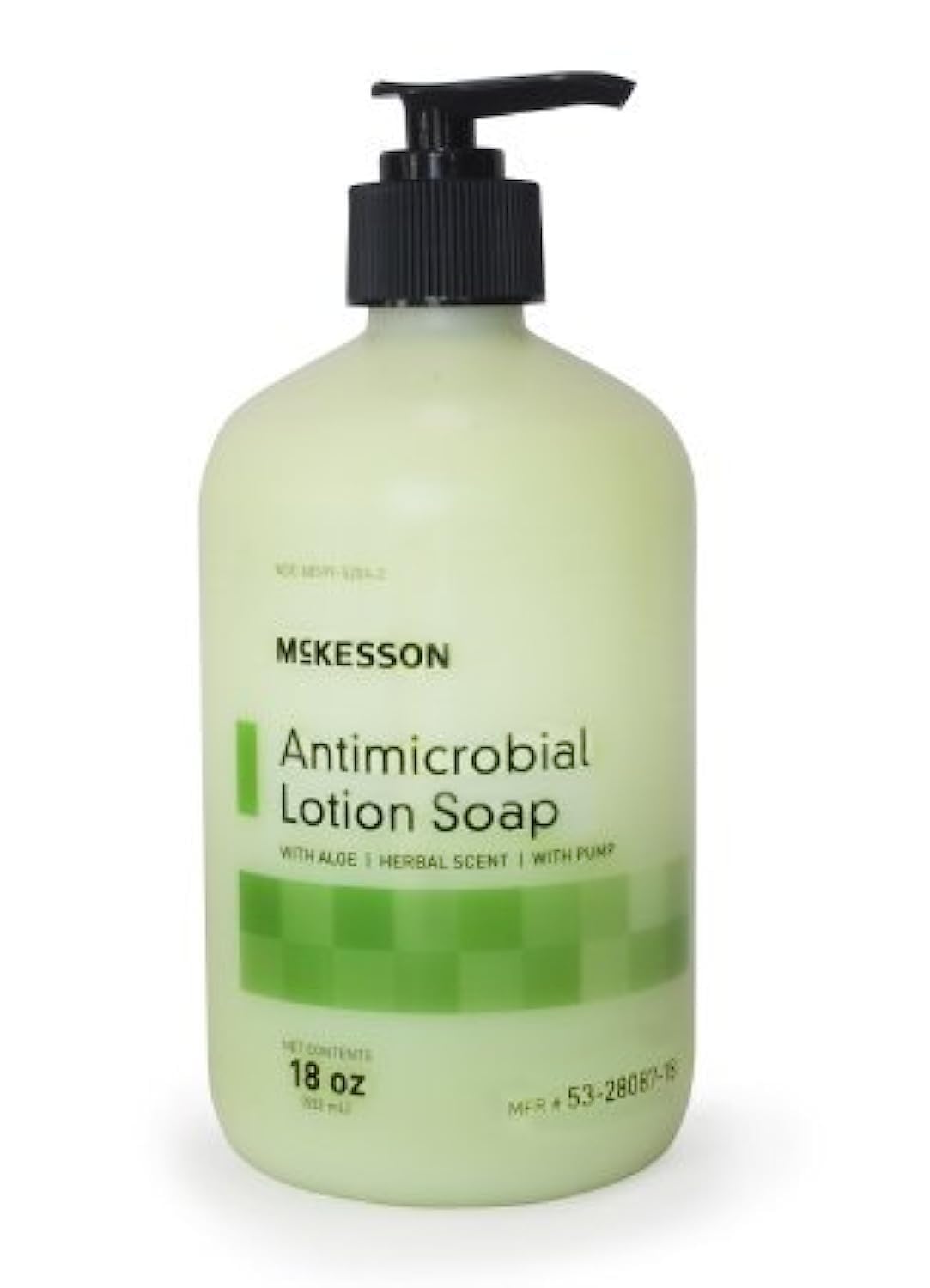 McKesson Antimicrobial Soap - 18oz (532ml) Liquid Hand Wash | Kills 99.9% Germs | Hospital-Grade for Home, Office & Healthcare Use | Fragrance-Free & Moisturizing Formula
