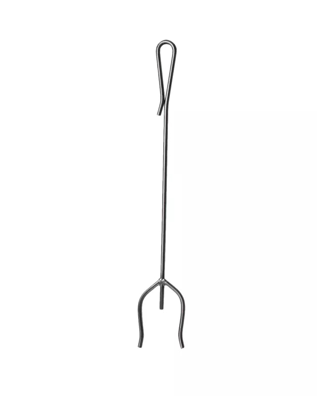 Eldverktyg Smide - High-Quality Round Iron Fire Fork for Blacksmithing & Outdoor Cooking | Perfect for Forging, Campfires & BBQ