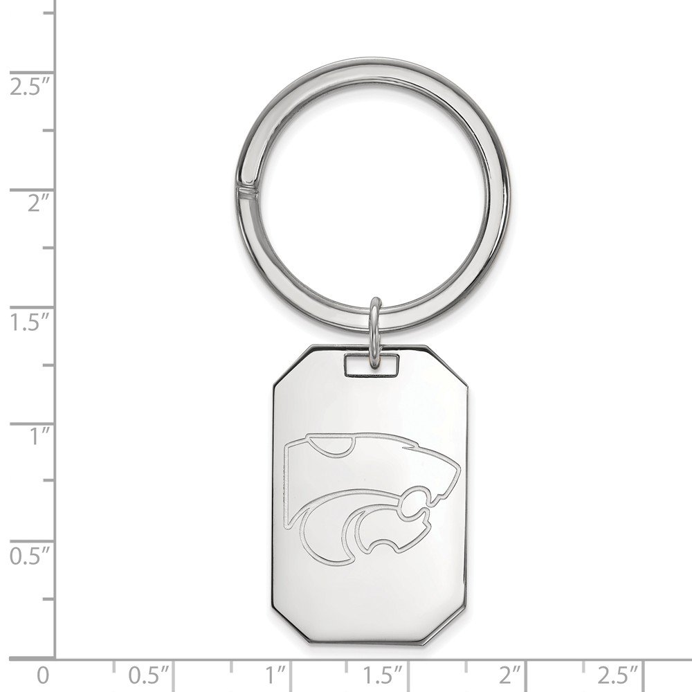 Kansas State Keychain - Premium Sterling Silver Keyring | Perfect for Travel Gifts, Souvenirs & Home Decor