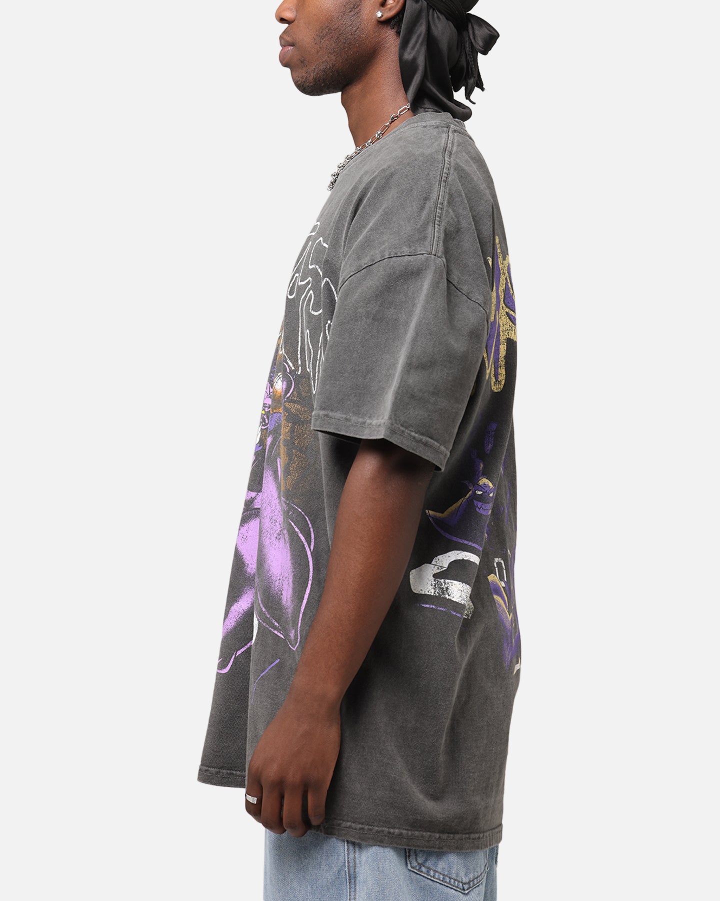 Vintage Space Jam Monstars Heavyweight T-Shirt - Black Wash - American Thrift Style - Perfect for Casual Wear, Cosplay, and 90s Nostalgia Fans