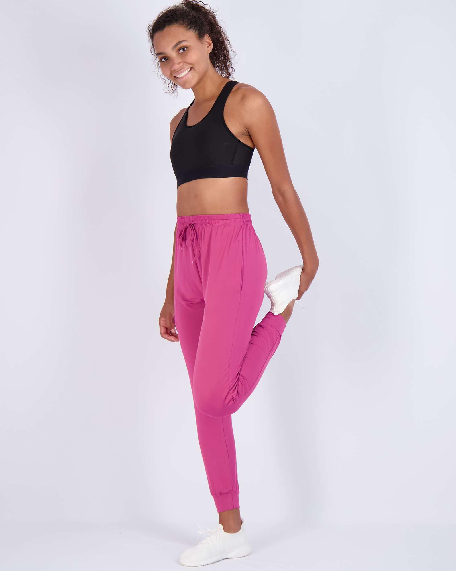 3 Pack Women's Ultra-Soft Silky Dry Fit Lounge Joggers - Lightweight Moisture-Wicking Pants with Pockets for Yoga, Running & Travel (Plus Size Available) - Perfect for Home, Gym & Outdoor Activities