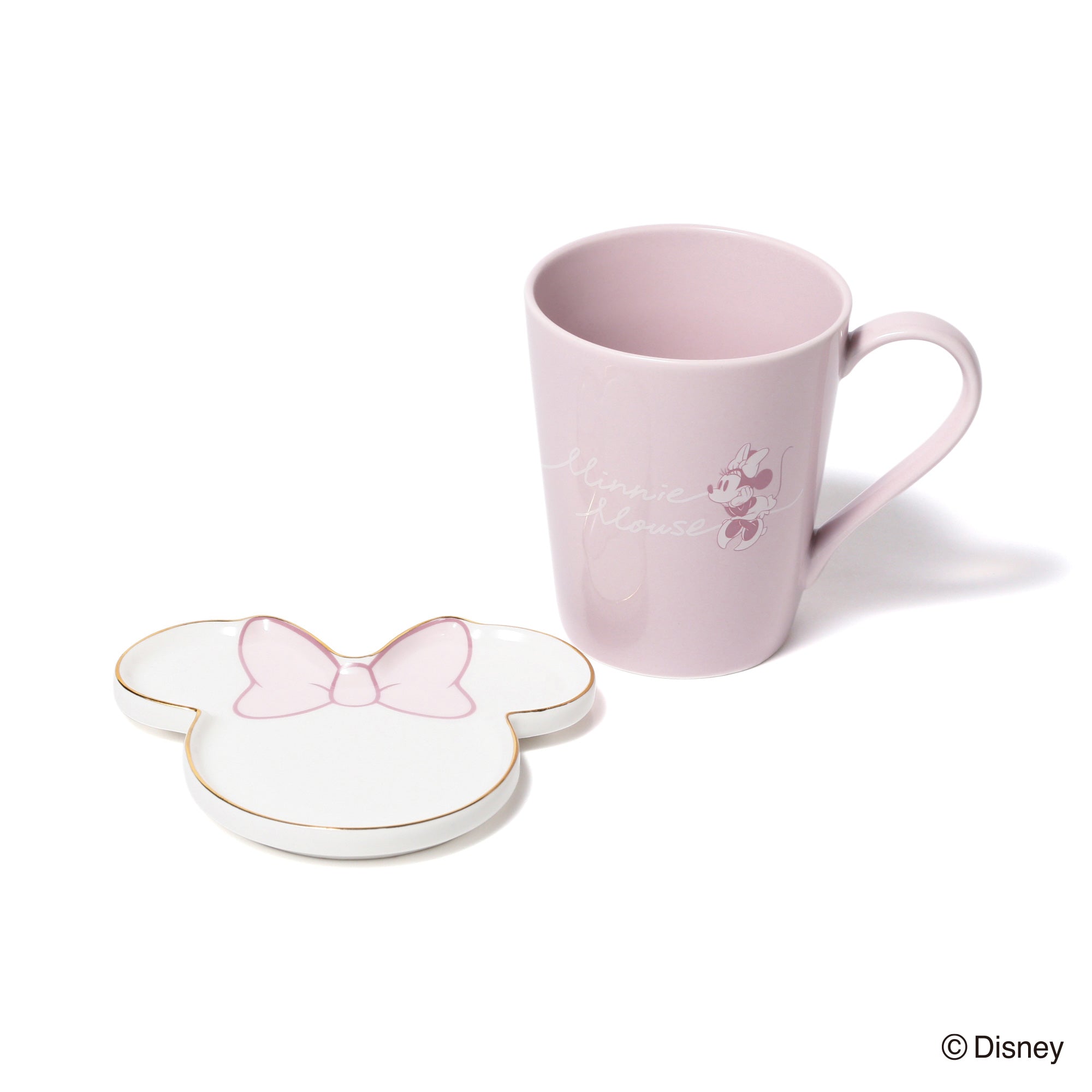 Disney Mickey and Minnie Mouse Pair Mug Set with Face Plates - Pink and Gray for Couples, Gift, Coffee, Tea, Hot Chocolate - Perfect for Valentine's Day, Anniversary, and Romantic Dates