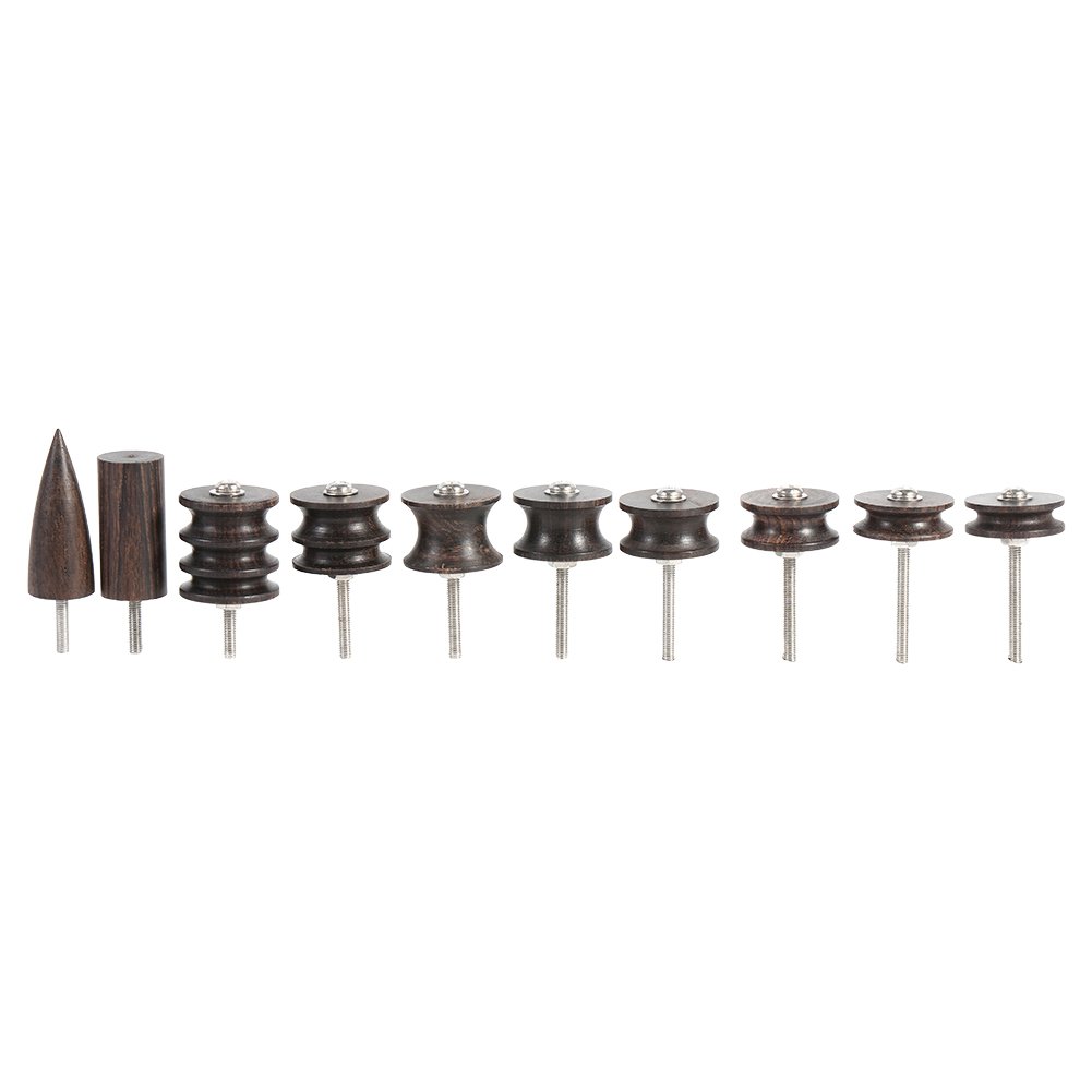 10Pcs Leather Burnishing Tool Set - Edge Slicker & Polisher for Leather Crafting, DIY Projects - Perfect for Leather Edge Finishing, Smoothing & Shaping - Ideal for Shoemaking, Bag Repair & Leatherworking