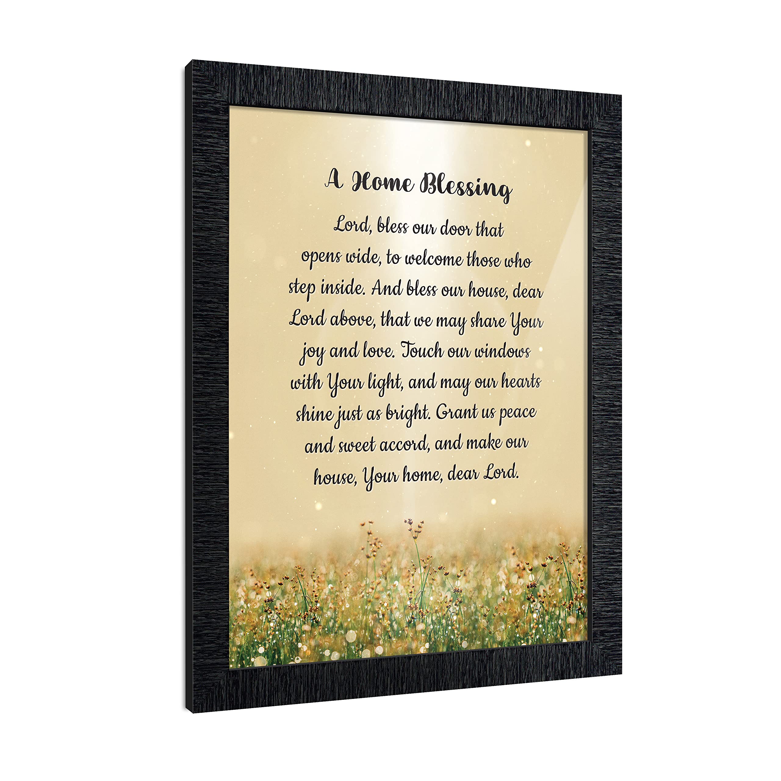 God Bless This Home Sign - Inspirational Home Blessing Wall Decor for Living Room, Bedroom & Entryway - Perfect Housewarming Gift & Christian Home Decor (2195CH)