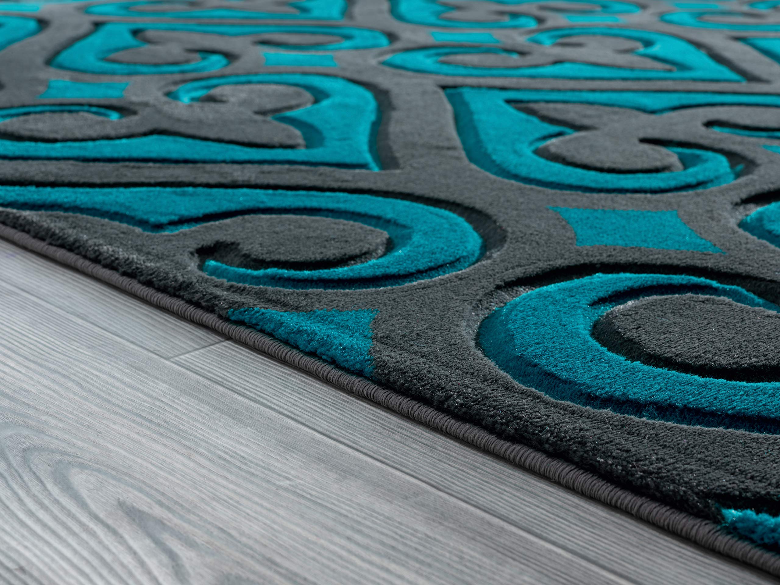 United Weavers of America Bristol Heartland Turquoise Area Rug 5'3