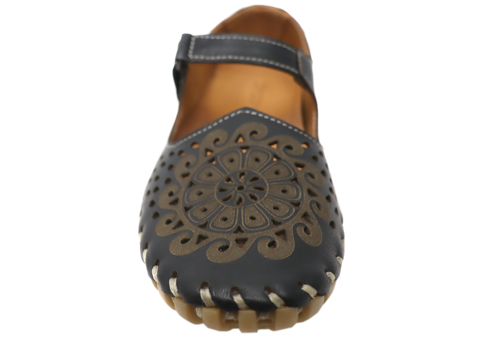 Orizonte Galene Women's Comfortable Mary Jane Leather Shoes - European Style for Work, Walking & Casual Wear