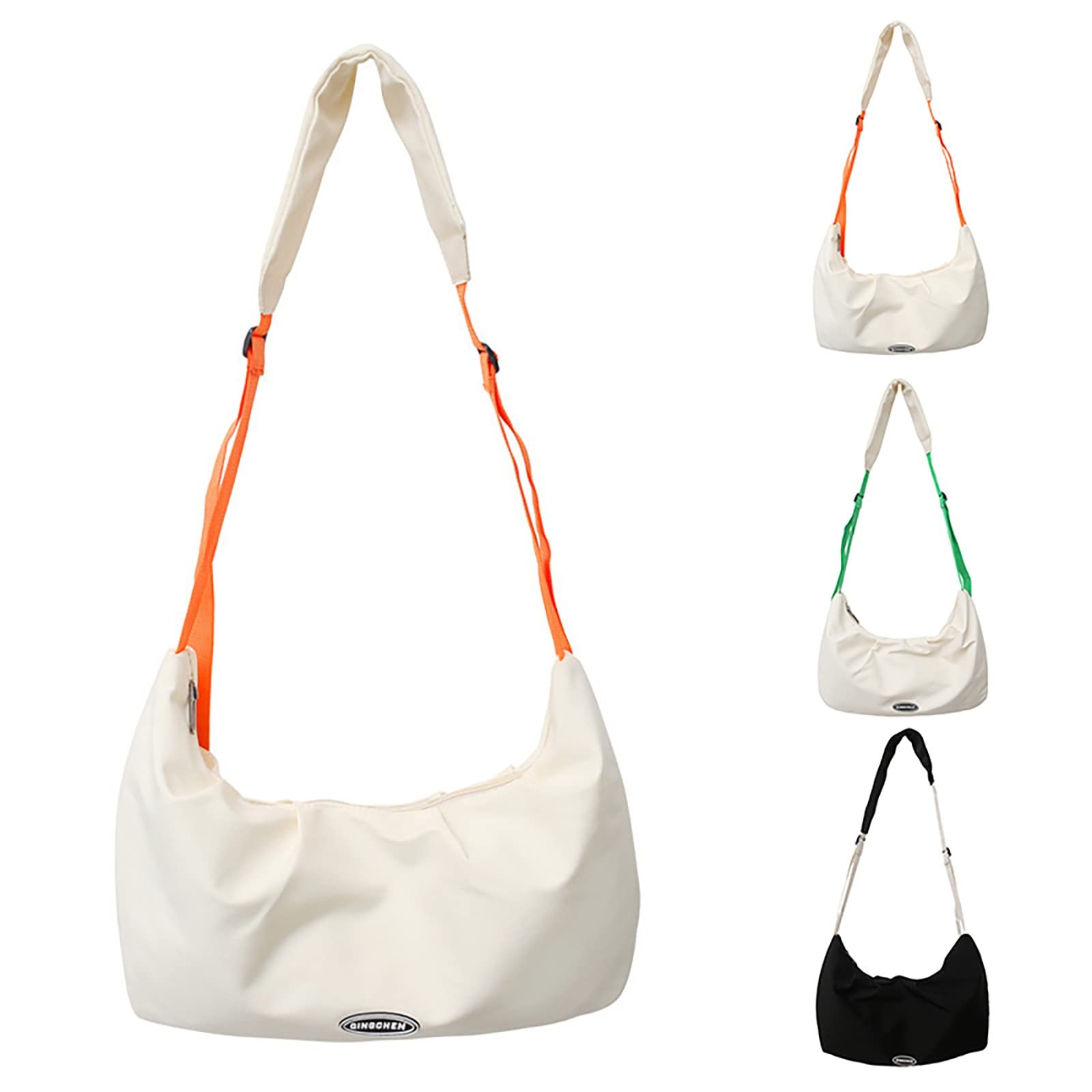 Women's Canvas Crossbody Sling Bag - Medium Size Shoulder Satchel Purse for School, Travel & Daily Use | Trendy Handbag for Girls & Women 2024