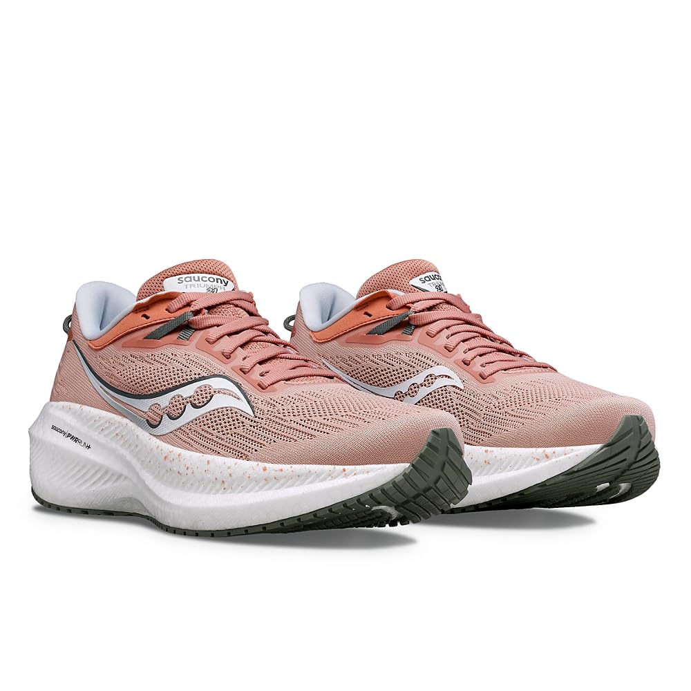 Saucony Women's Triumph 21 Running Shoes - Lightweight Cushioned Sneakers for Road Running, Jogging & Gym Workouts