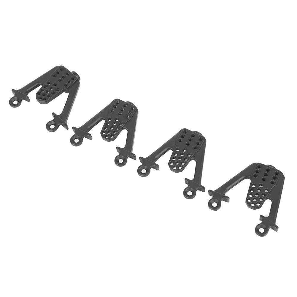 Upgraded Lightweight RC Car Shock Tower & Shock Absorber for 1/10 Scale RC Cars & Trucks - Black | Durable Off-Road Performance for Racing & Bashing