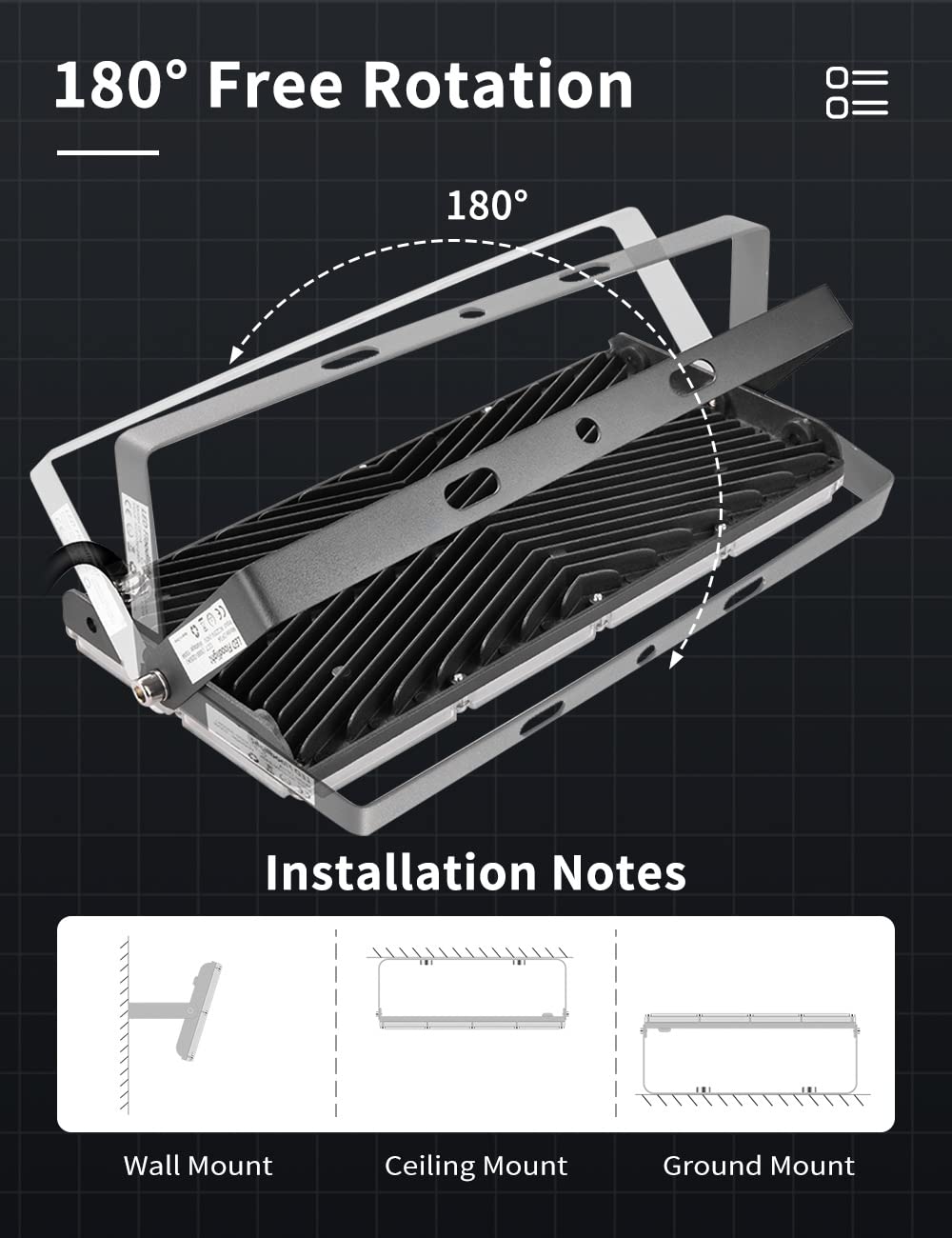 8PCS 100W LED Flood Lights Outdoor - 8000LM Super Bright 3000K Warm White Waterproof IP65 Security Lights for Stadium, Lawn, Arena, Yard, Garage - Perfect for Outdoor Lighting & Nighttime Safety
