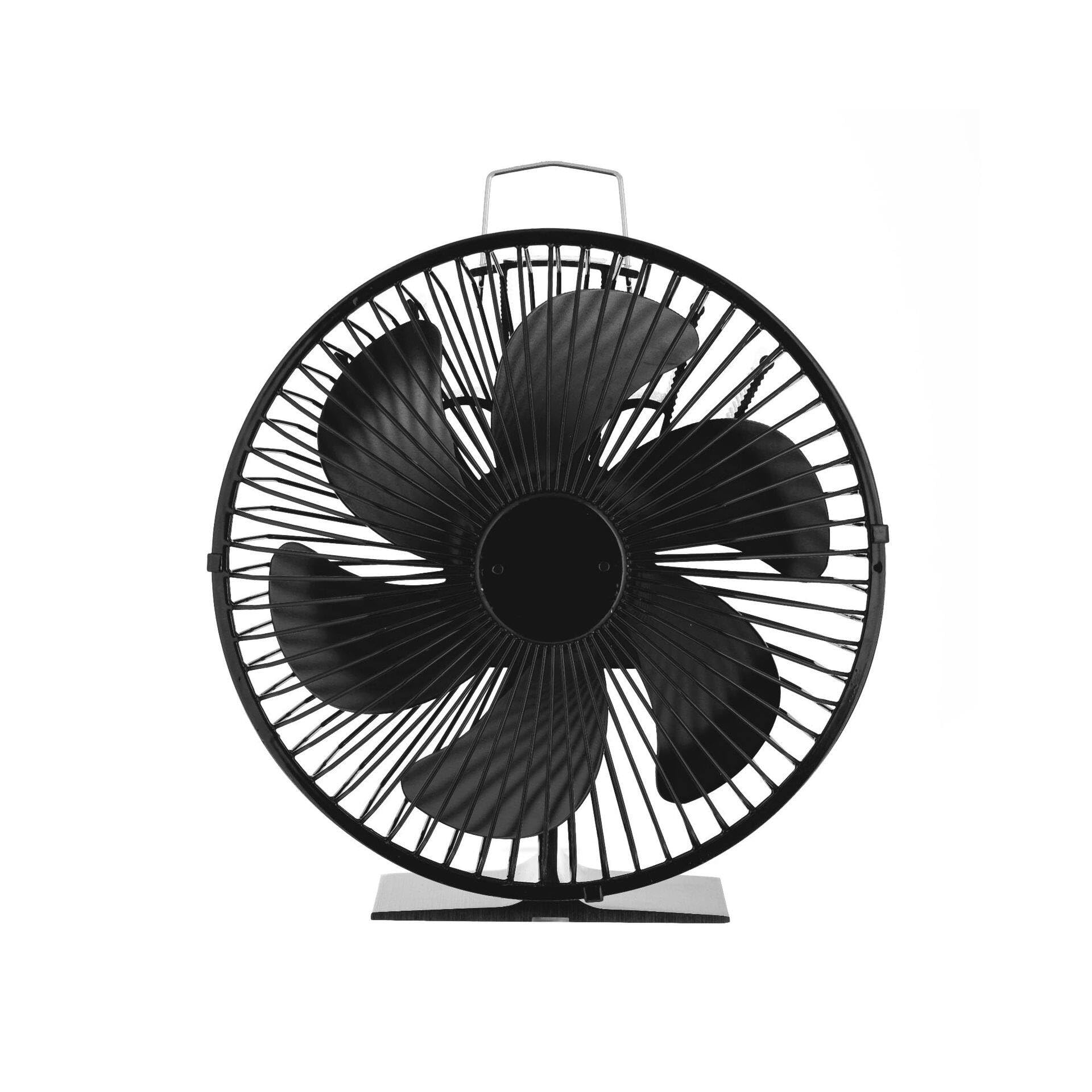 Efficient Heat Powered Fireplace Fan - Silent Wood Stove Fan with Hood for Home, Kitchen & Camping | Low Energy Consumption, Quiet Operation & Warm Air Circulation for Cozy Heating