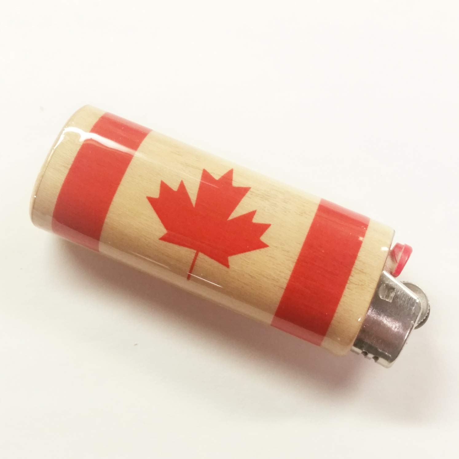 Canadian Flag Lighter Case for Bic - Patriotic Outdoor Accessories