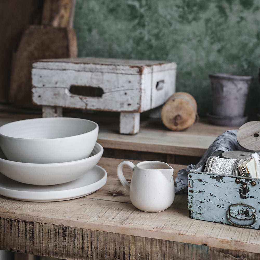 Premium Ripple Ceramic Bowl - Handcrafted Stoneware for Soups, Salads & Desserts - Elegant Serving Dish for Dining & Entertaining