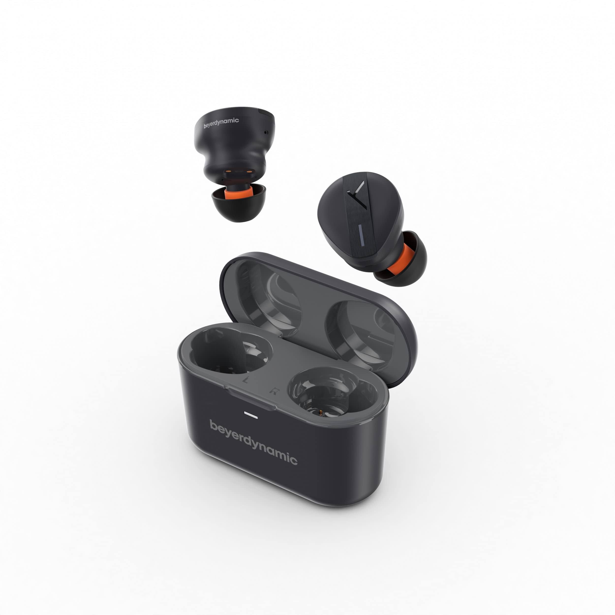 Beyerdynamic Free BYRD Black True Wireless Bluetooth Earbuds with Active Noise Cancelling, 30H Battery Life, Built-in Mic, IPX4 Waterproof, Sound Personalization & Alexa - Perfect for Gym, Travel & Work Calls
