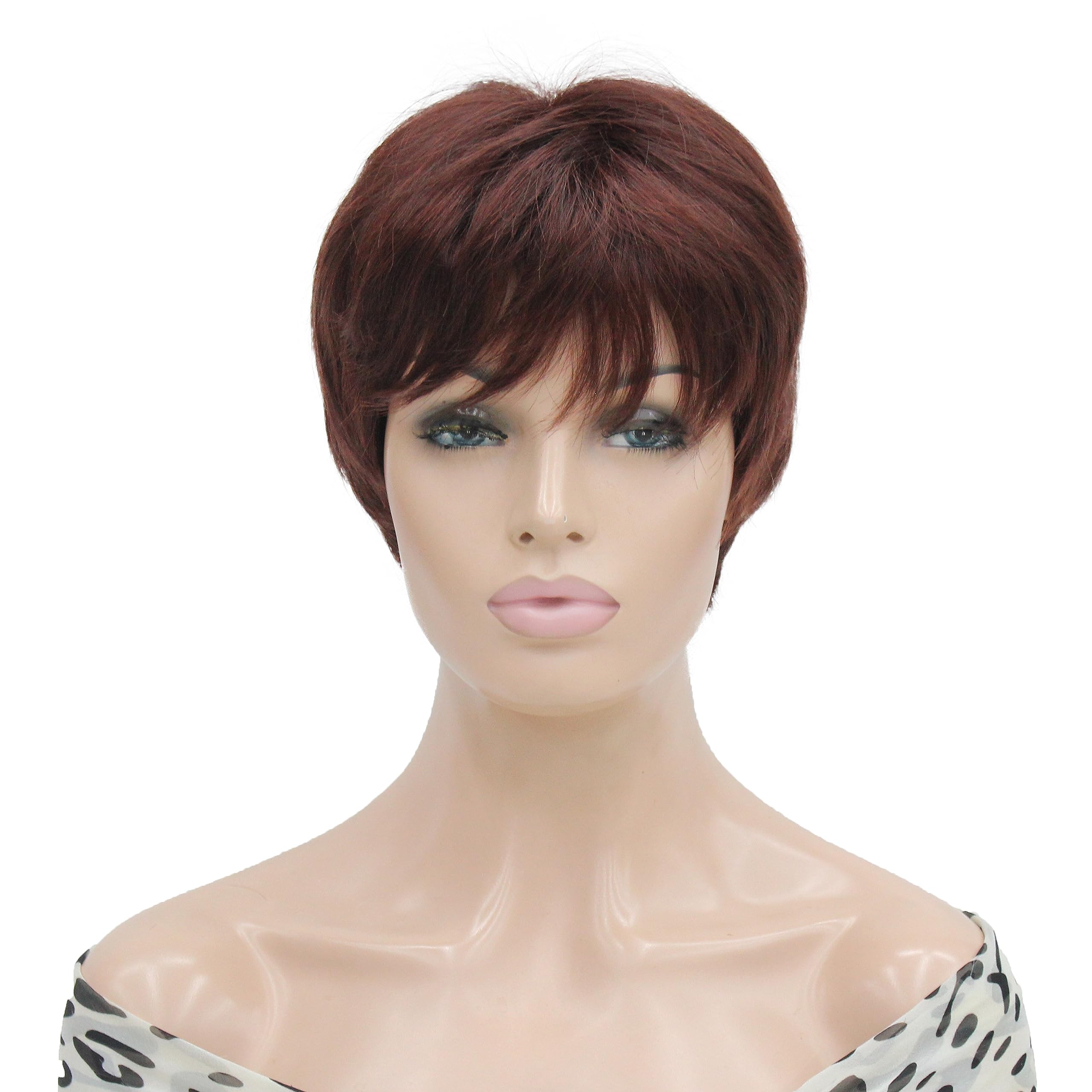 Heat Resistant Short Layered Synthetic Wig for Women - Perfect for Cosplay, Daily Wear & Styling