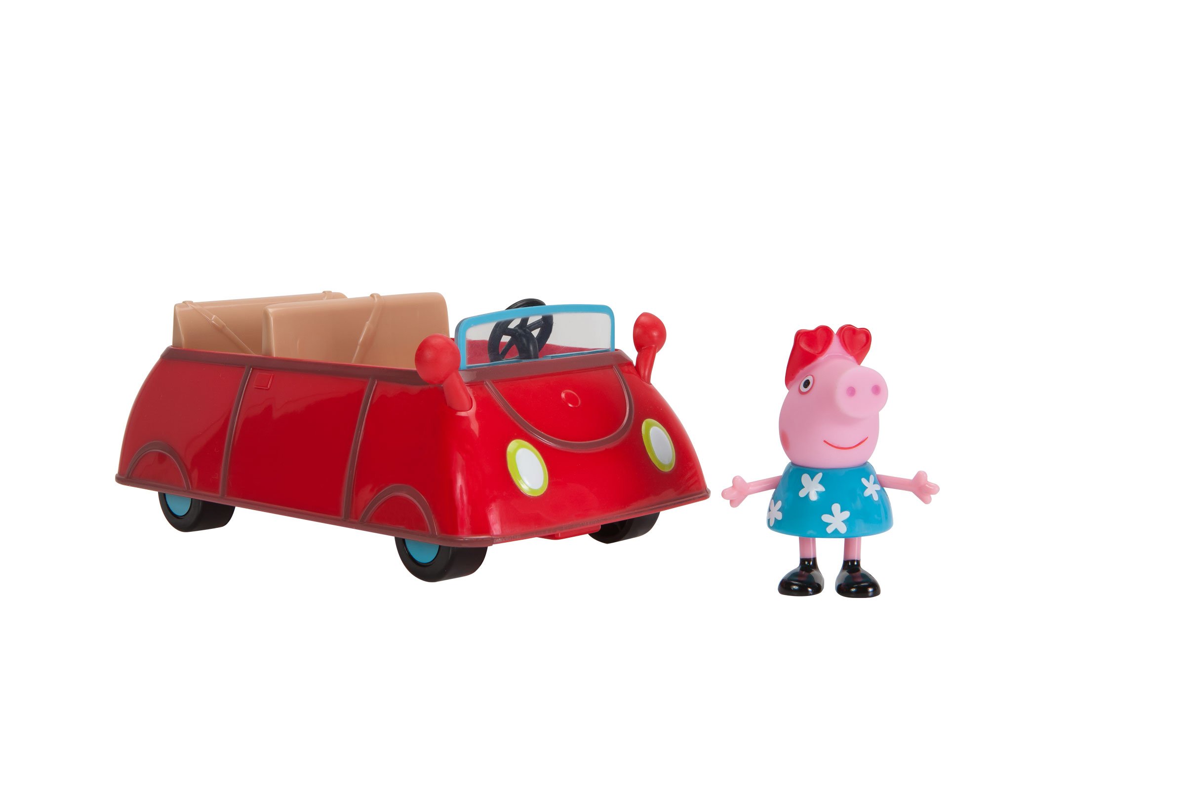 Peppa Pig Little Red Toy Car for Kids - Fun Ride-On Vehicle for Toddlers & Preschoolers - Perfect for Indoor Play, Birthday Gifts & Pretend Driving Games